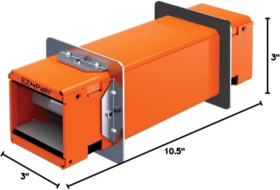EZ PATH (EZDP33FWS) SERIES 33 UP TO 4 HOURS FIRE RATING PATHWAY DEVICE WITH SQUARE WALL PLATE KIT 3in x 3in (76mm) SQUARE OPENING