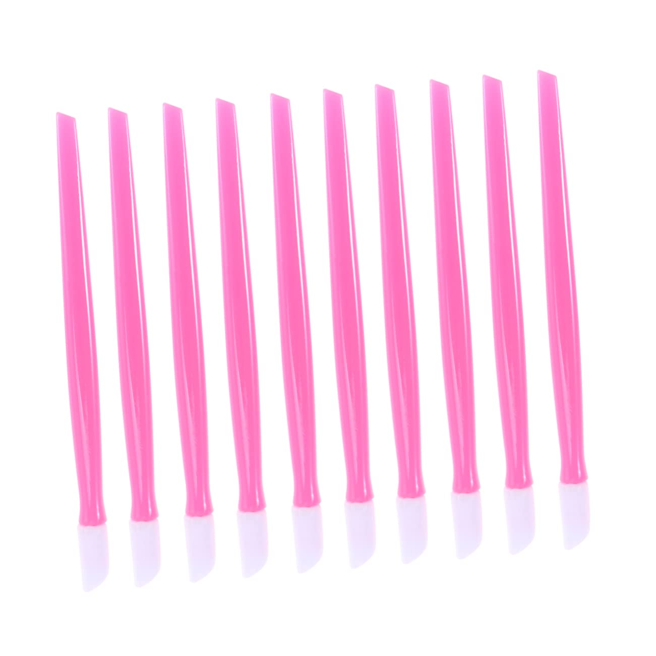 WOFASHPURET 100Pcs Pink Plastic Cuticle Pusher Sticks for Nail Care Lightweight Manicure Tools for Dead Skin Removal and Nail Cleaning for Home and Salon Use