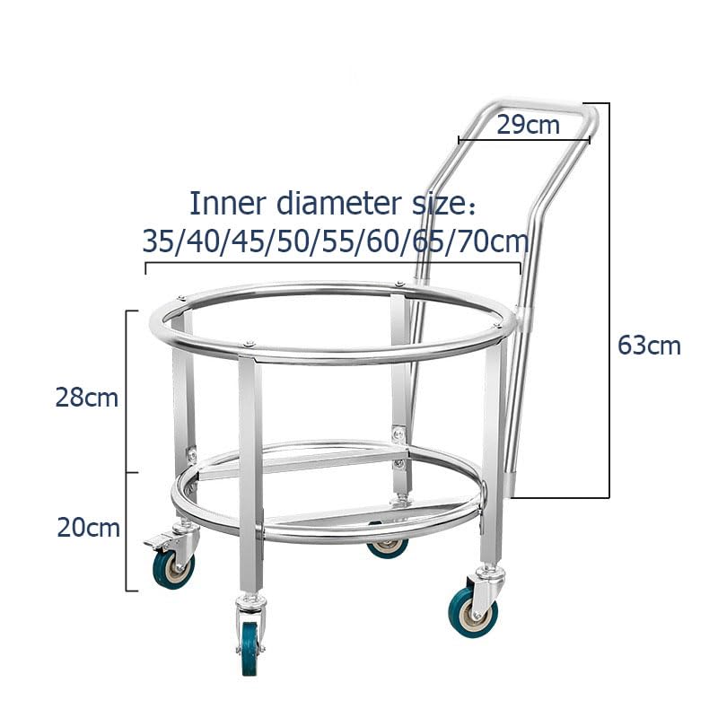 Chariot robuste base acier pour seaux fûts bouteilles vin - 2