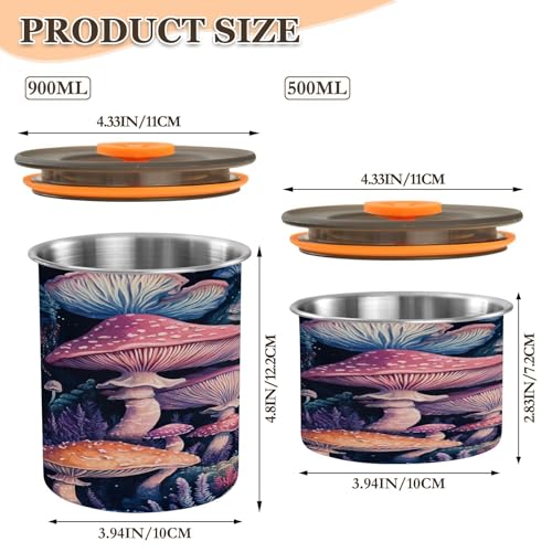 Contenedor de almacenamiento al vacío para café Qilmy 17oz miniatura 3