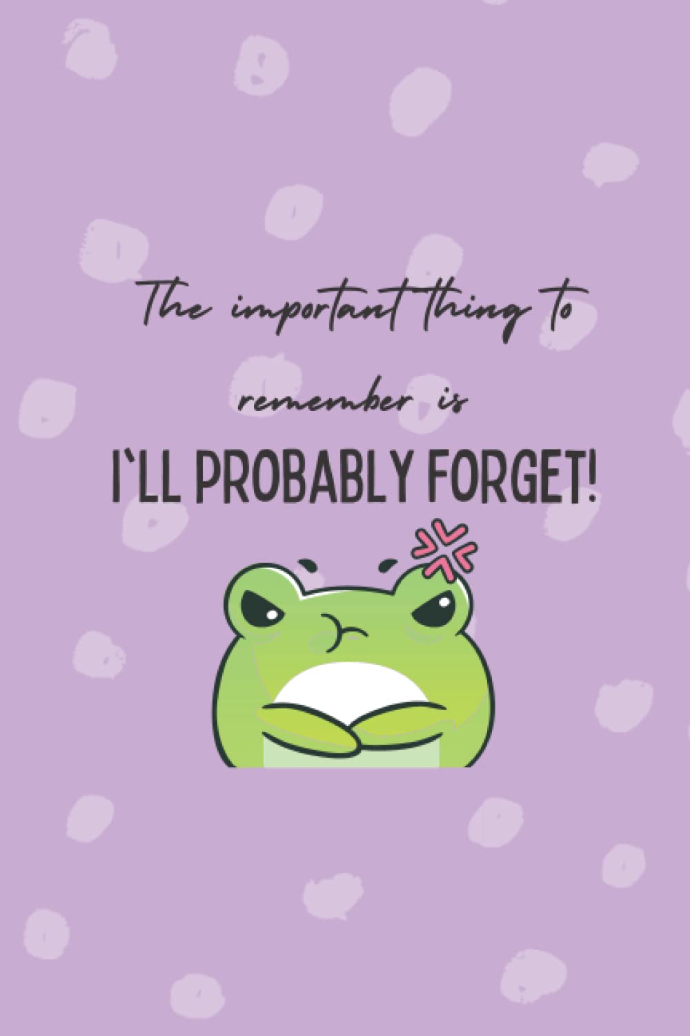 Cute Forgetful Frog Book: Password Log Book