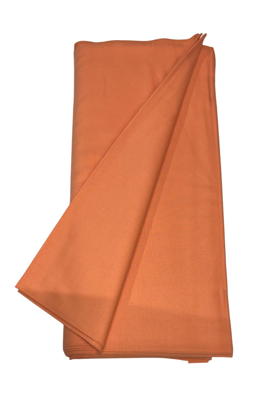 BKRKJ for Women & Men Merino Wool Spun Fabric for Stitching Woollen Suits Salwars Shirts Kurta Pyjama Pathani Suits Blouse Scarf Patiyala Chudidar,Peach 135 (4 Meter)
