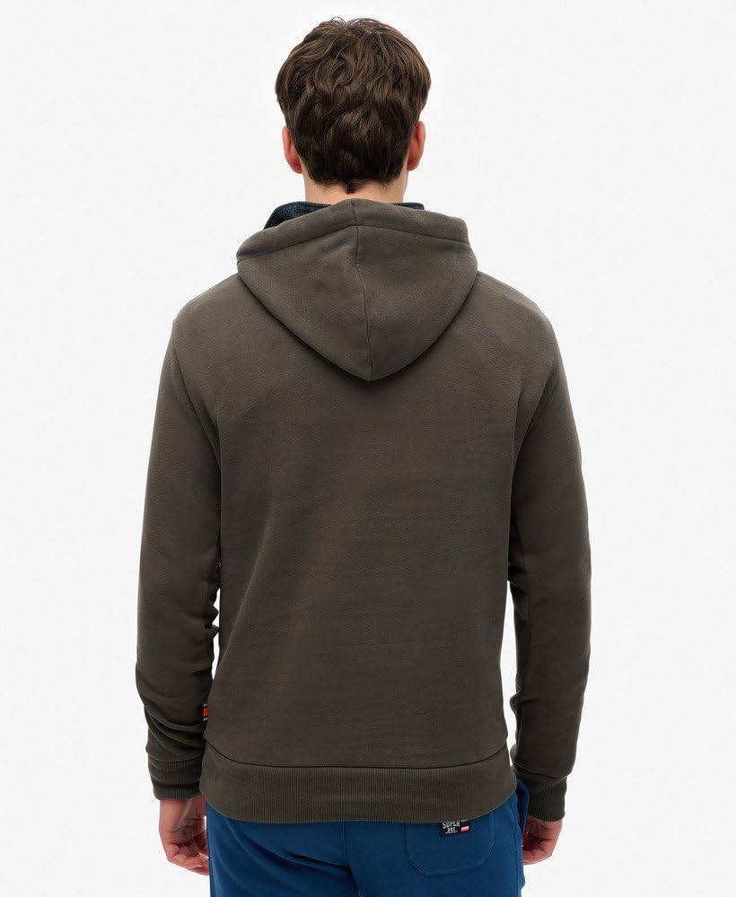 Superdry Męska standardowa bluza z kapturem z napisem