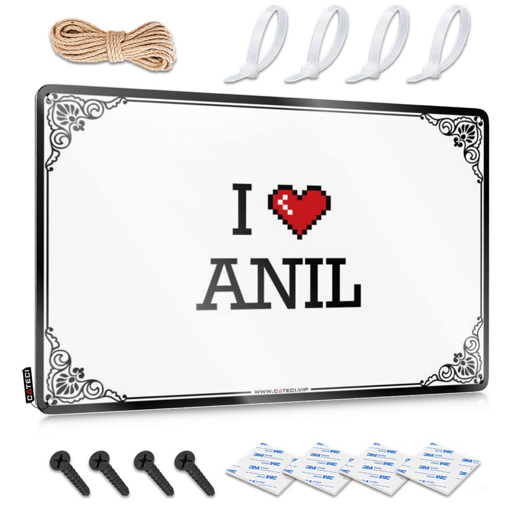 Funny Wall Art Men Stuff Slow Humorous Soft Area I Love Anil - Easy To Hang Art(30X40CM)
