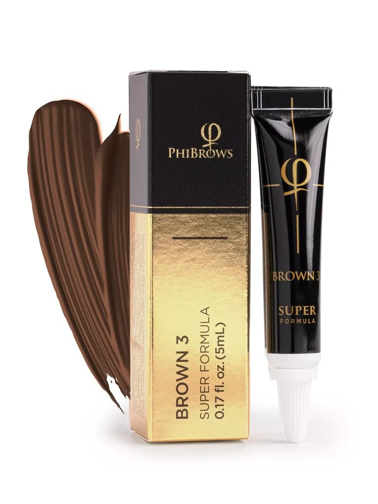 メイク道具・化粧小物 phibrows PhiContour Brown SUPER Pigmento Phibrows Super 5ml Cor:Brown 3 | Amazon.com.br
