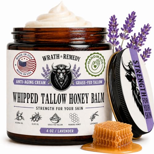 Organic lavender beef tallow balm for skin - 4 oz