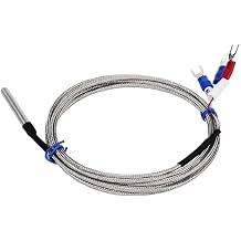 For RTD PT100 Temperature Sensor Built with Stainless Steel Construction and 300cm Cable for Long-Term Use in Harsh Industrial Settings