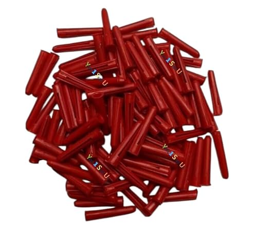 Image of Red 6mm Wall Plugs Masonry 5mm Yellow Wall Plugs, 6.0mm Fixing Hole Diameter, for Stone, Brick or Concrete Fixing Plastic Expansion Raw Plugs 7mm Brown Wall plug (100, Red, 6mm)