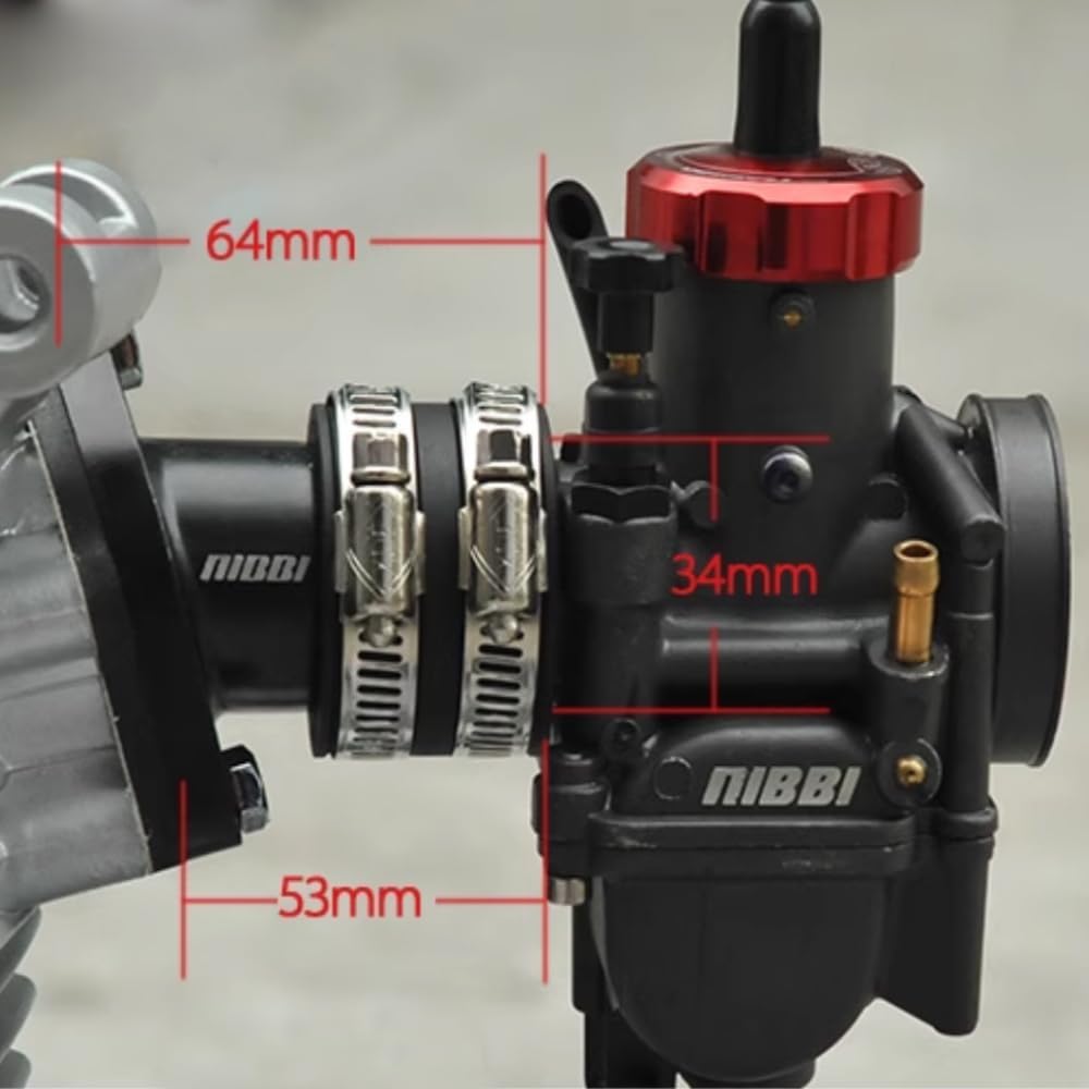 NIBBI Motorcycle Intake Manifold Carburetor Boot Joints,Intake Manifold Air Joint Boot Connector For Motorcross Dirt Bike