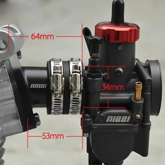 NIBBI Motorcycle Intake Manifold Carburetor Boot Joints,Intake Manifold Air Joint Boot Connector For Motorcross Dirt Bike