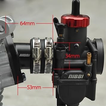 NIBBI Motorcycle Intake Manifold Carburetor Boot Joints,Intake Manifold Air Joint Boot Connector For Motorcross Dirt Bike