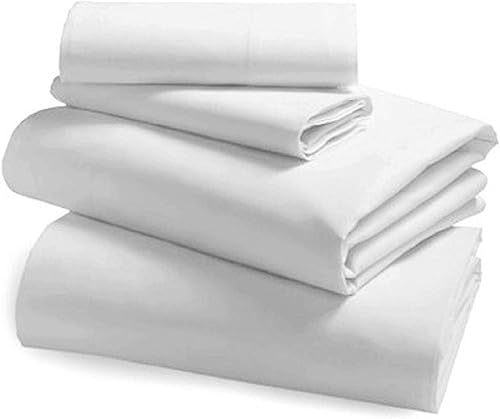 Miniatura 4 de AP Beddings - Juego de sábanas de 1500 hilos, tamaño King, color blanco liso, 4 piezas, hasta 15 pulgadas, bolsillo profundo 100% algodón egipcio,
