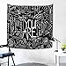 YOYNIIRE Quote You Are Wall Tapestry Inspirational Classroom Positive Kids Tapestries Wall Hanging Motivational Positive Affirmations Saying Aesthetic Tapestry for Bedroom Dorm (Black, 60" x 60")