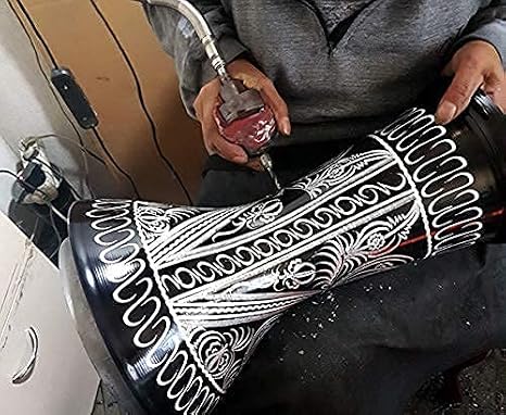 Profi Solo Darbuka El Gravürü 3029-S Siyah 44,5 cm.
