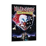 Killer Klowns from Outer Space 1988 - Classic Horror Movie Poster Canvas Wall Art Prints for Wall De
