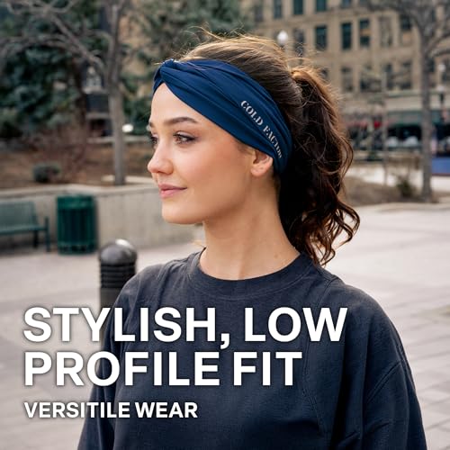 Image of COLD FACTOR Cooling Headband for Women and Men - UPF 50+ Advanced Evaporative Comfort, Instant Cooling Sweatband for Outdoor Sports, Fitness, Yoga, Hiking, Running, and Workout