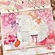 Sakura-Scrapbooking-Set, Kirschblüten-Dekoaufkleber und Papierblumen-Papierausschnitte, japanische Blumenaufkleber mit Goldfolie für Tagebuch, Planer, Kunst und Handwerk, Kartenherstellung (Freesa)