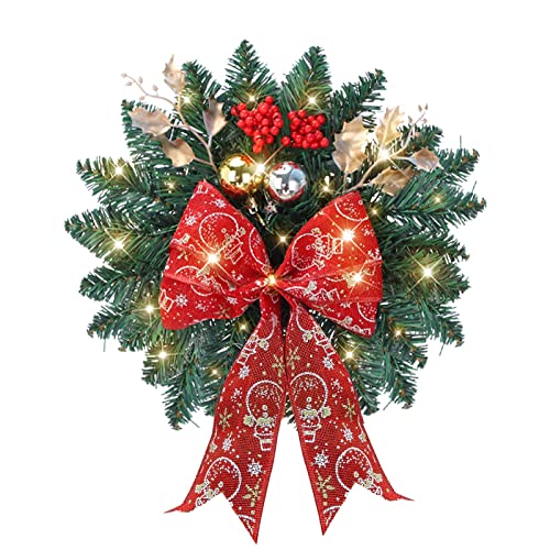 Couronne de Noël 2025 pour porte d'entrée afin de décorer vos fenêtres et murs de maison