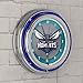 Trademark Global Charlotte Hornets NBA Chrome Double Ring Neon Clock