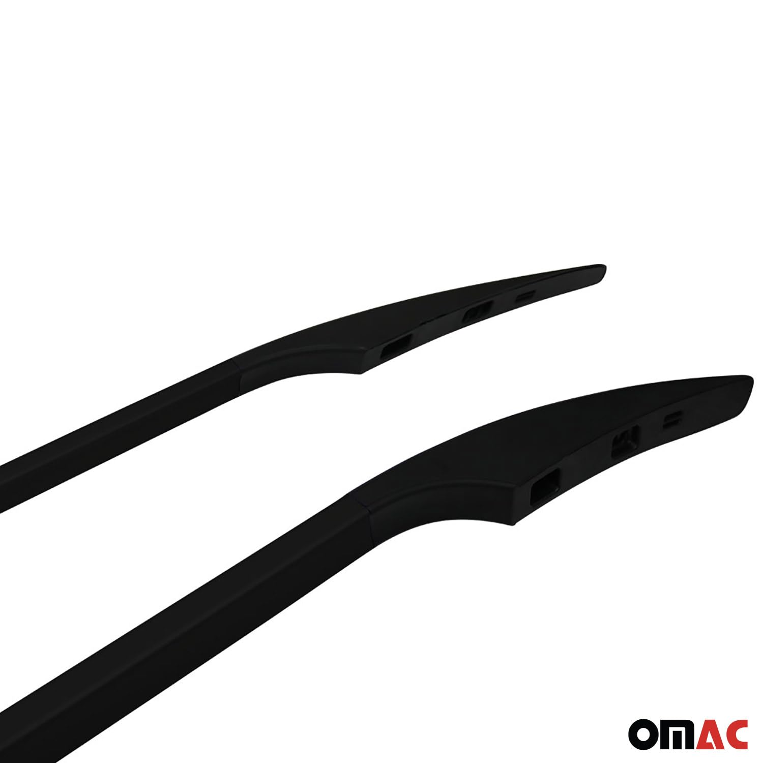 OMAC Dachreling Dachträger kompatibel mit VW Multivan T7 2021-2026 Langer L2 Alu Schwarz 2 TLG