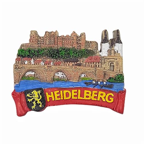 Imán decorativo Heidelberg Germany de resina 3D