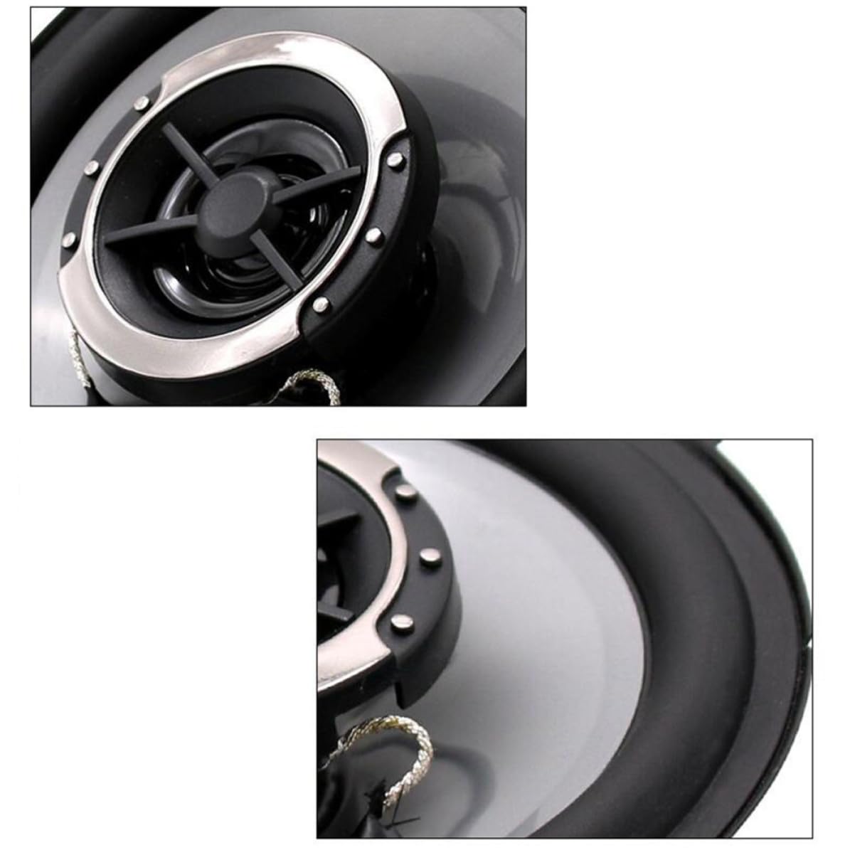 2 Piezas Altavoz Coaxial 150 de 4 Pulgadas, Doble Cono para Coche