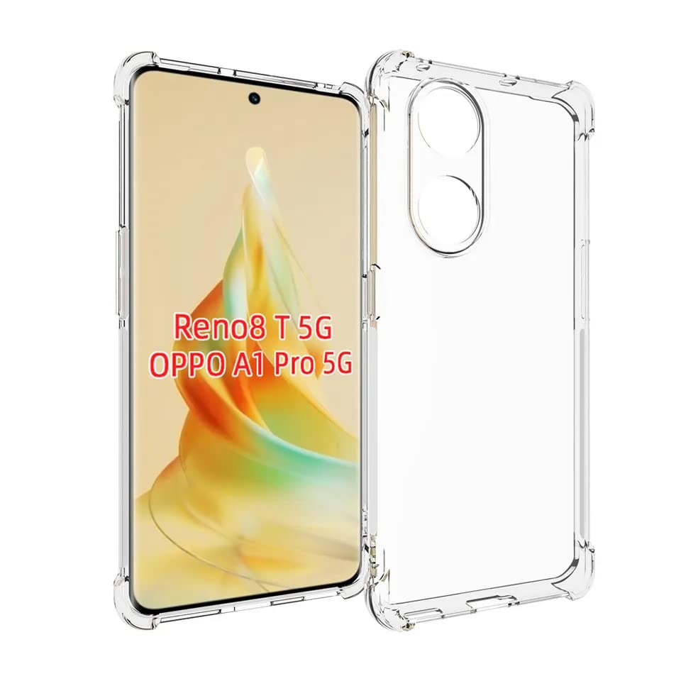 Spacekart for Oppo Reno 8T 5G Case,Oppo Reno 8T 5G Phone Case Clear Transparent Reinforced Corners TPU Shock-Absorption Flexible Cell Phone Cover for Oppo Reno 8T 5G - Transparent (B0BVGCD8KV) Amazon Price History, Amazon Price Tracker