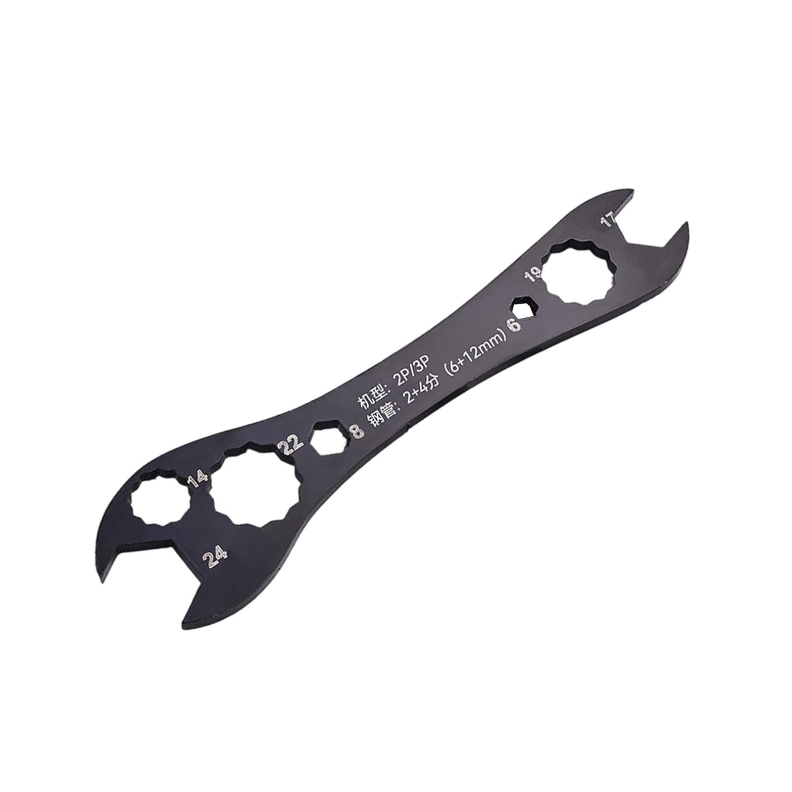 Jiapika 24Mm Manual Ac Wrench, Steel Multi-Opening Service Hand Tool For Hvac Installation, Maintenance And Routine Service Ac Spanner Hvac Access Wrench Maintenance Hand Tool Installer Portable Field
