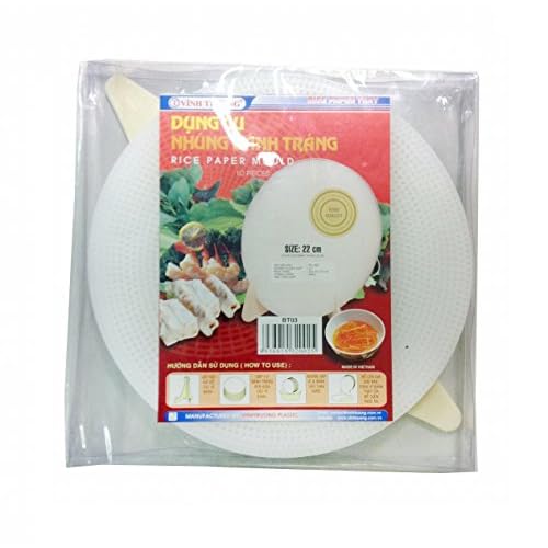 Pamai Pai® Schablone für Reispapier 22cm Vietnamesische Frühlingsrollen Sommerrollen Reis