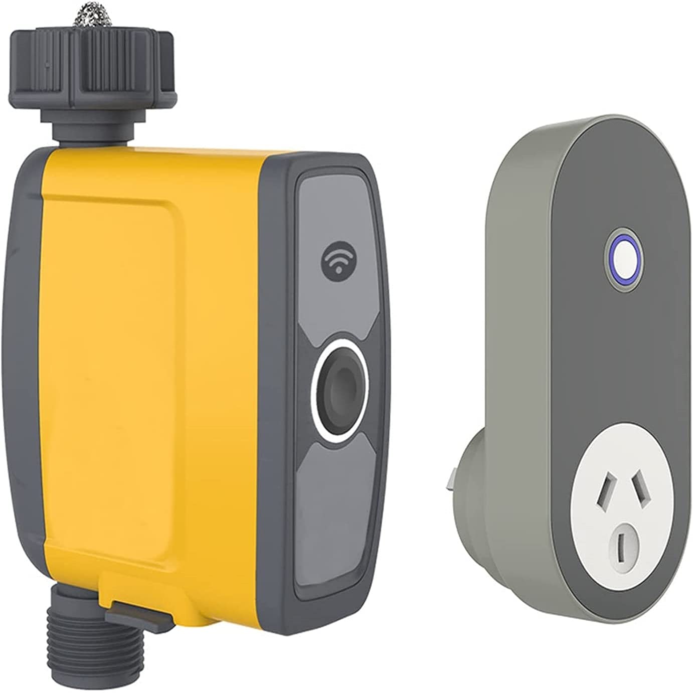 Timer per irrigatore con hub Wi-Fi Dispositivo Timer per irrigazione Controller per irrigazione da Giardino Timer per Acqua programmabile Intelligente per Piante da Giardino,