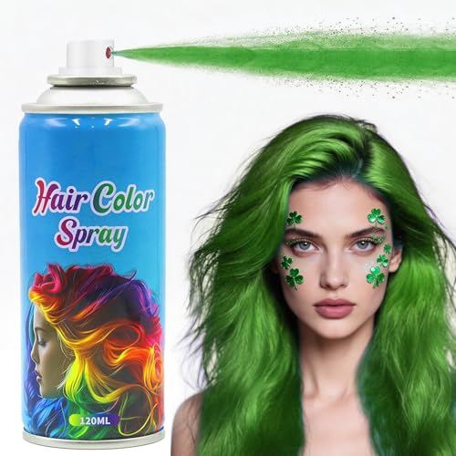 Green Hair Spray, Green Hair Spray Temporary, Hair Dye, Temporary Hair Color Spray For Kids Women...