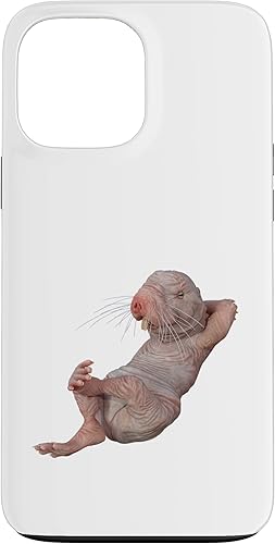Funda para iPhone 13 Pro Max Live Weird Funny Naked Mole Rat Strange Animal Case