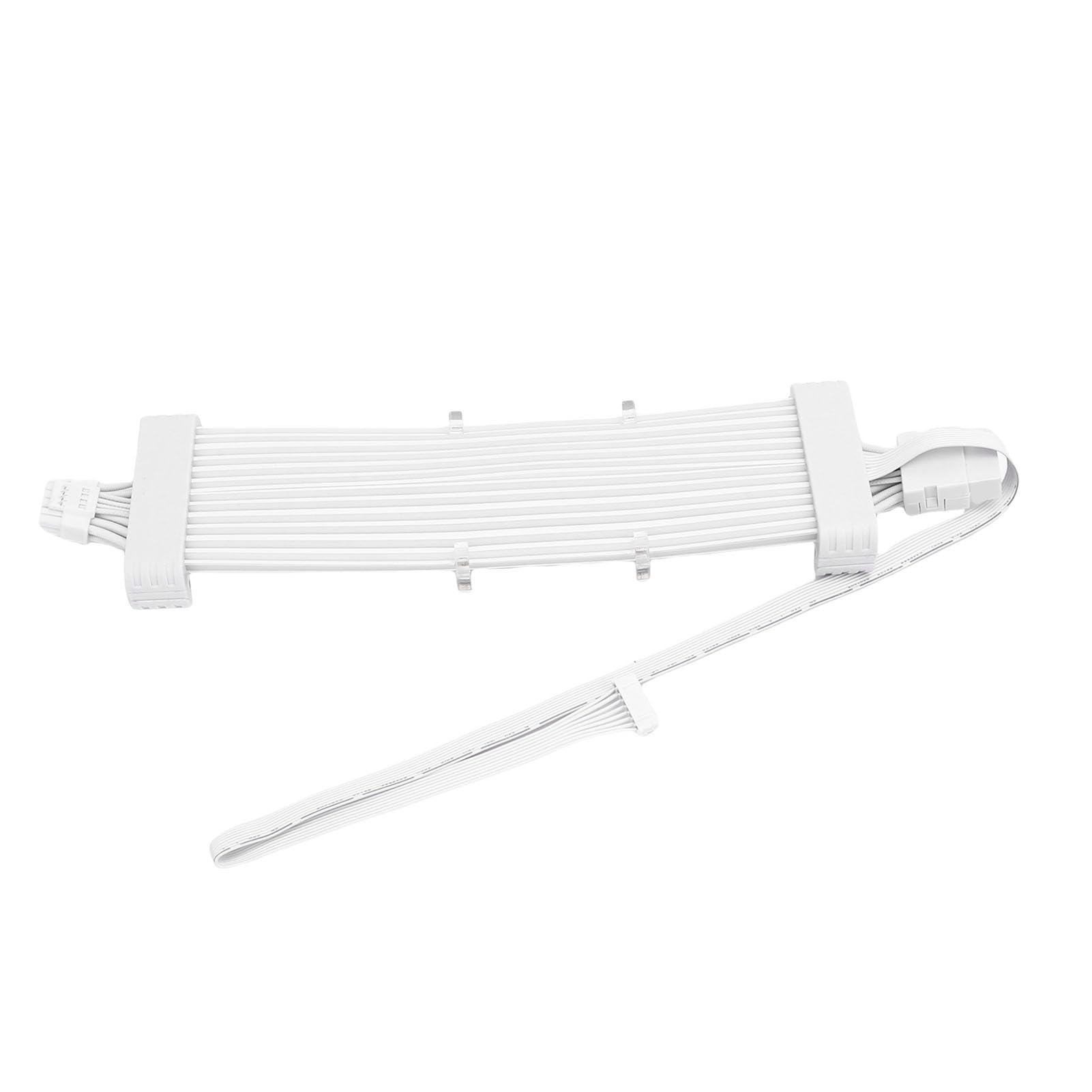 aqxreight Kabel Zasilacza ARGB 5V Taśmy LED do Komputera PC Przedłużacz Zasilacza Płyty Głównej Linia Neonowa Wystrój Obudowy Komputera GPU-16 Biały Kontroler SK3 Biały Komputer i Dekoracja Kabel
