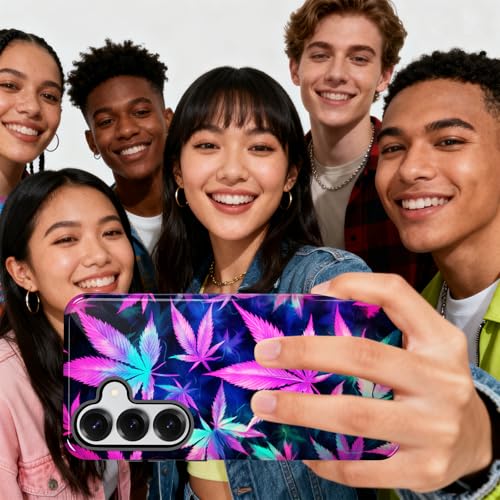smauncucn for Samsung Galaxy A27 5G Case,Dual-Layer Shockproof Protective Phone Cover,Slim TPU + Hard PC Bumper with Raised Screen & Camera Protection,Anti-Scratch,Smoke Weed - image 5
