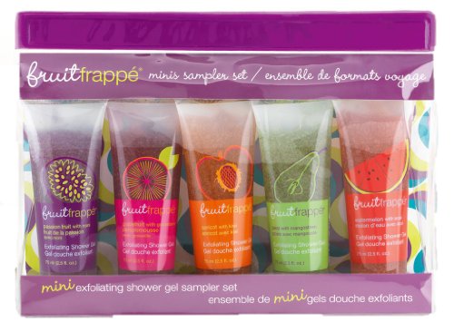 Upper Canada Soap Fruit Frappe Exfoliating Shower Gel Sampler Gift Set, 2-Ounce