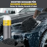 VANEJA Koch Chemie Set – Green Star, Gentle Snow Foam & Quick & Shine 3x1L | 3 Original Koch Chemie Produkte für Reinigung, Vorwäsche & Finish inkl. 3 Mikrofasertüchern, Sprühkopf & Waschhandschuh – Ansicht 7
