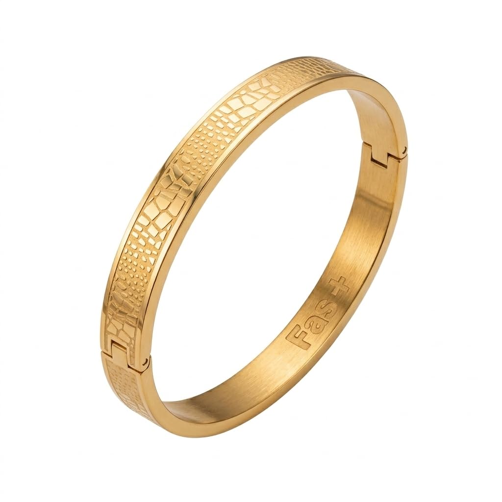 S1 Gold High Durable Premium Captivating Openable Design Kada Bracelet for Men & Kada Bracelets Boys Pack of 1 Pcs-image-26