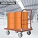 Heavy Duty Platform Truck Cart, Flatbed Cart Folding Hand Trucks, 2200lbs, with 6