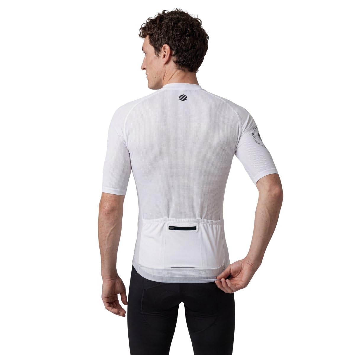 SIROKO Maillot de Manga Corta Ultraligero Ciclismo M3 NRC White Blanco