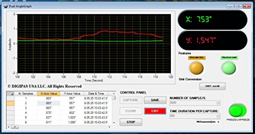 Image of Digi-Pas 2-AXIS ULTRA-Precision Digital Level 1-acrsec (0.005mm /M), Inclinometer, DWL8500XY + PRO Software (NIST-Traceable)