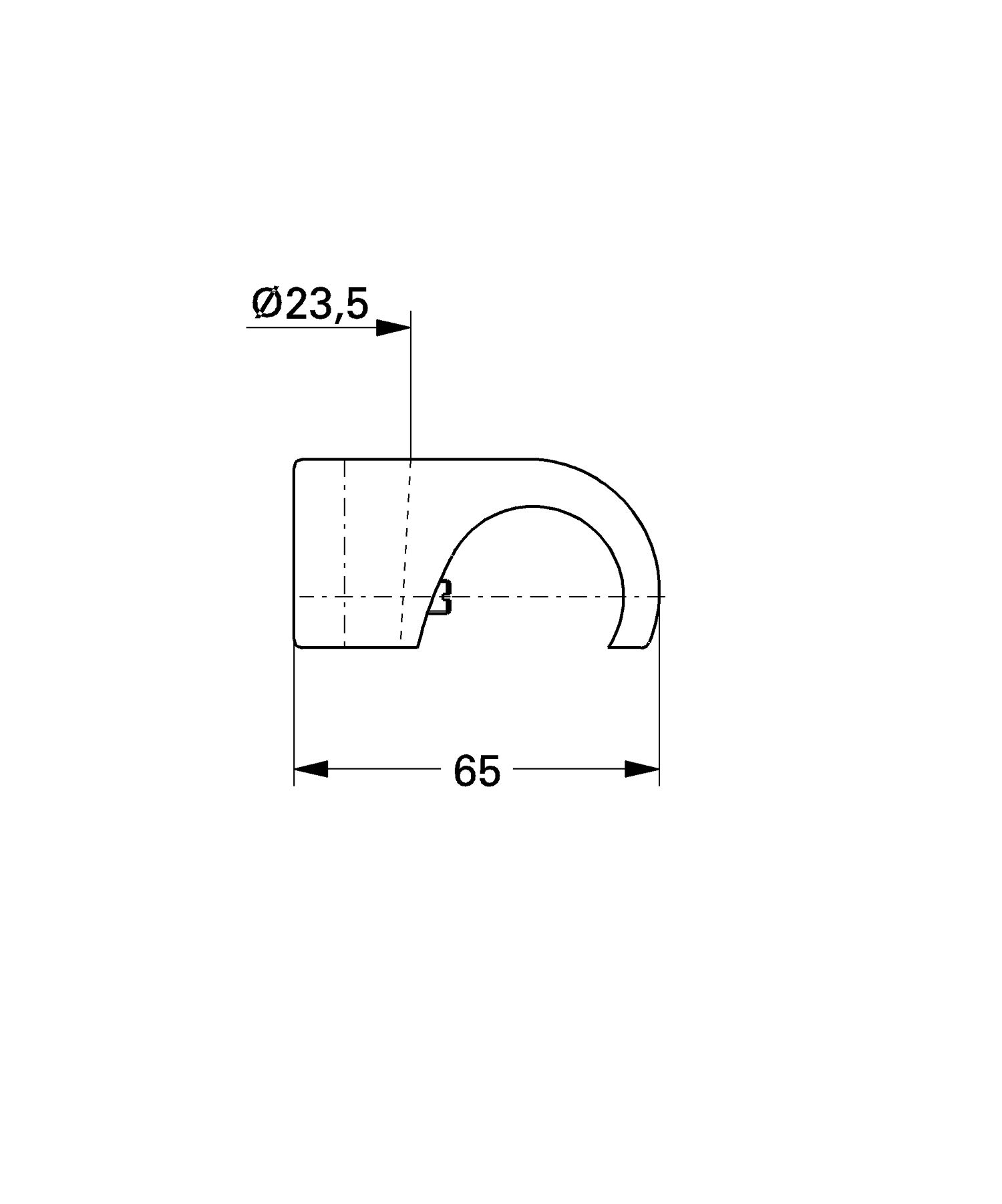 Image secondaire de GROHE Relexa Support de Pommeau de Douche, Pour Robinetterie Murale, Chromé, 28788000 (Import Allemagne)