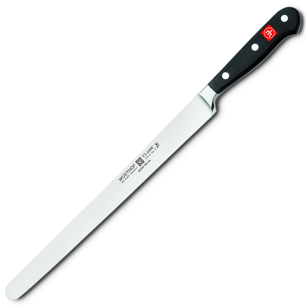 Wüsthof Schinkenmesser, Classic (4530-7), 26 cm gerade Klinge, geschmiedet, rostfrei, sehr langes Kochmesser mit abgerundeter Klinge