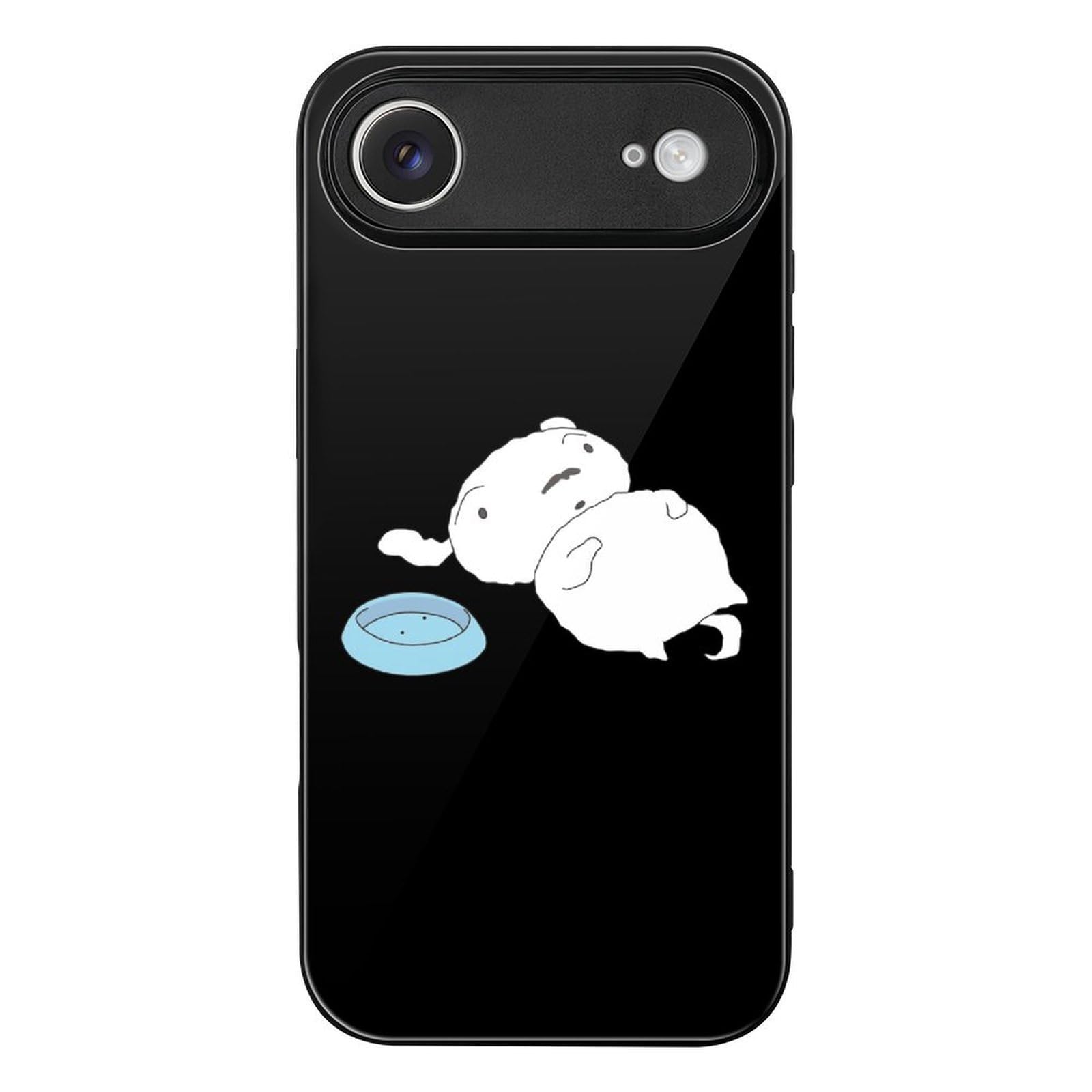 Custodia per iPhone 17 Air, custodia per smartphone, vetro temperato antiurto, guida gessata, shiro, iPhone 17 Air, elegante, leggera, anti-ingiallimento, facile da rimuovere, regalo