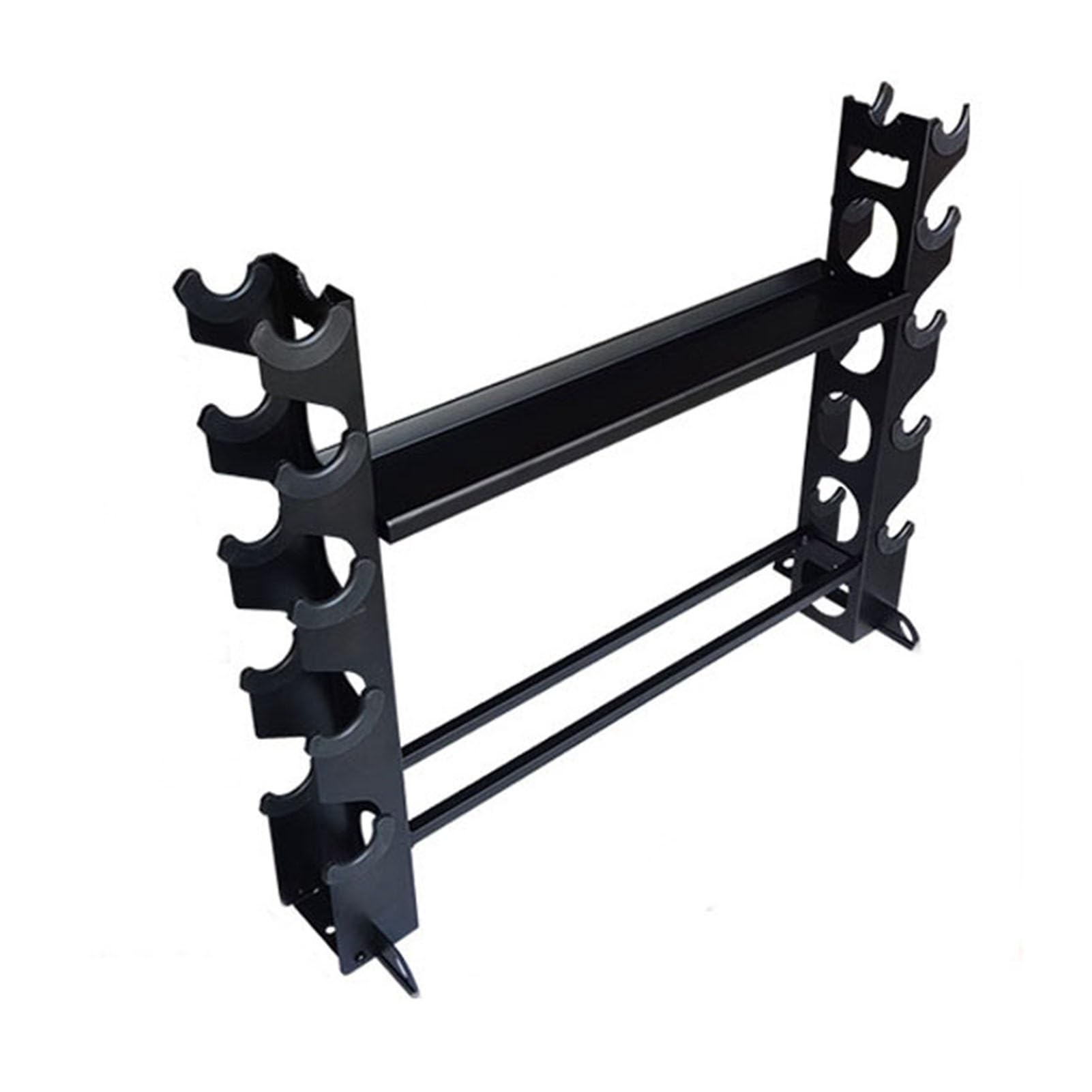 Rastrelliera for Manubri, Rastrelliera for Pesi con capacità di 330 Libbre, Rastrelliera Multifunzionale A 2 Livelli (Size : S)