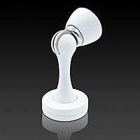 Vista 27 de KOLAKO Topes de puerta, topes magnéticos de puerta, color blanco, soporte de pared cepillado, soporte de puerta magnético moderno, protector