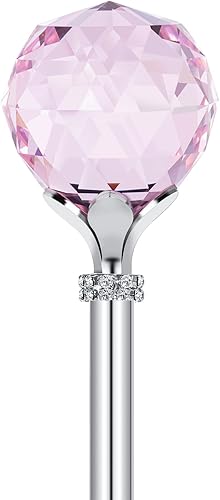 Cetro de cristal rosa, regalos para el día de la mujer, varita de princesa de hada, varitas mágicas para niños, Rosado