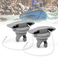 BUZIFU 2 Stück Boot Luft Ventil Stecker Schlauchboot Ventil Aufblasbares Boot Luftventil Abdeckung Kajak Luftventilstopfen Aufgeblasen Matratze Luftarmaturen Spiral Luftstopfen, Universelle Passform