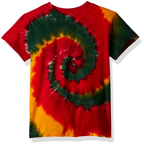 Liquid Blue Kids' Rasta Spiral Short Sleeve T-Shirt