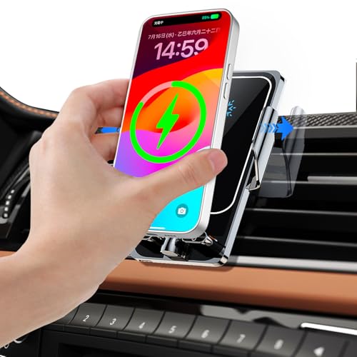 ☆充電スマホホルダースタイリッシュ、車内の最適アイテム Amazon.co.jp: 「2026年改良モデル」Perrace スマホホルダー 車