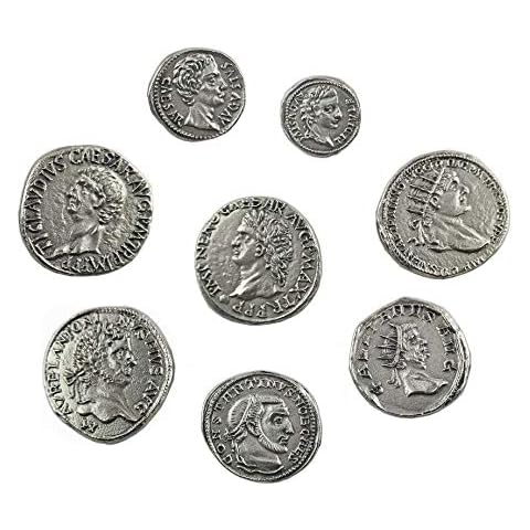 Silver plated Roman Imperial Coins - 8 Emperors Ancient Rome Set Cover